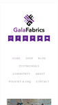 Mobile Screenshot of galafabrics.com